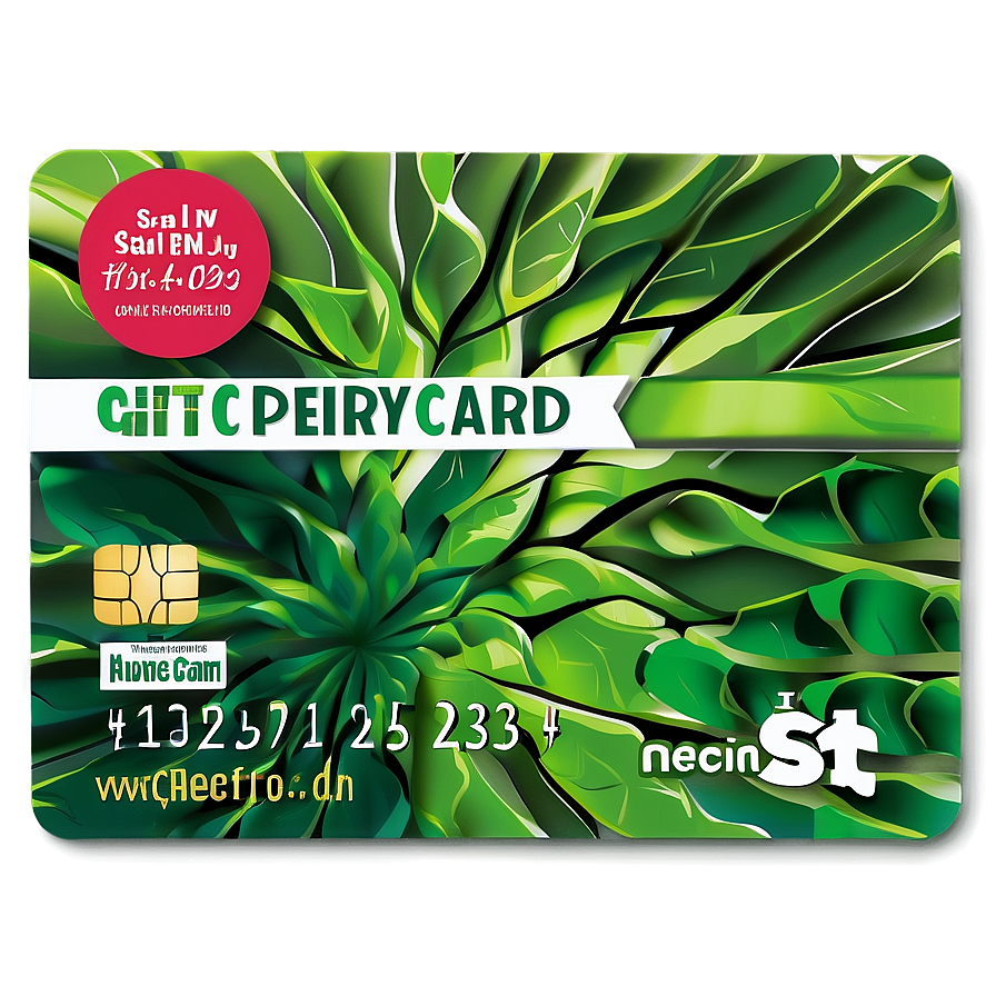 Eco-friendly Gift Card Png Ocs PNG Image