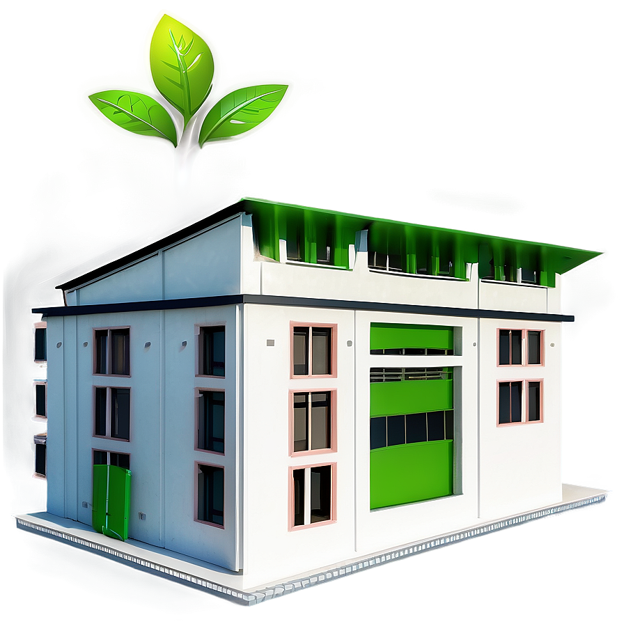 Eco-friendly Green Building Png Fth PNG Image