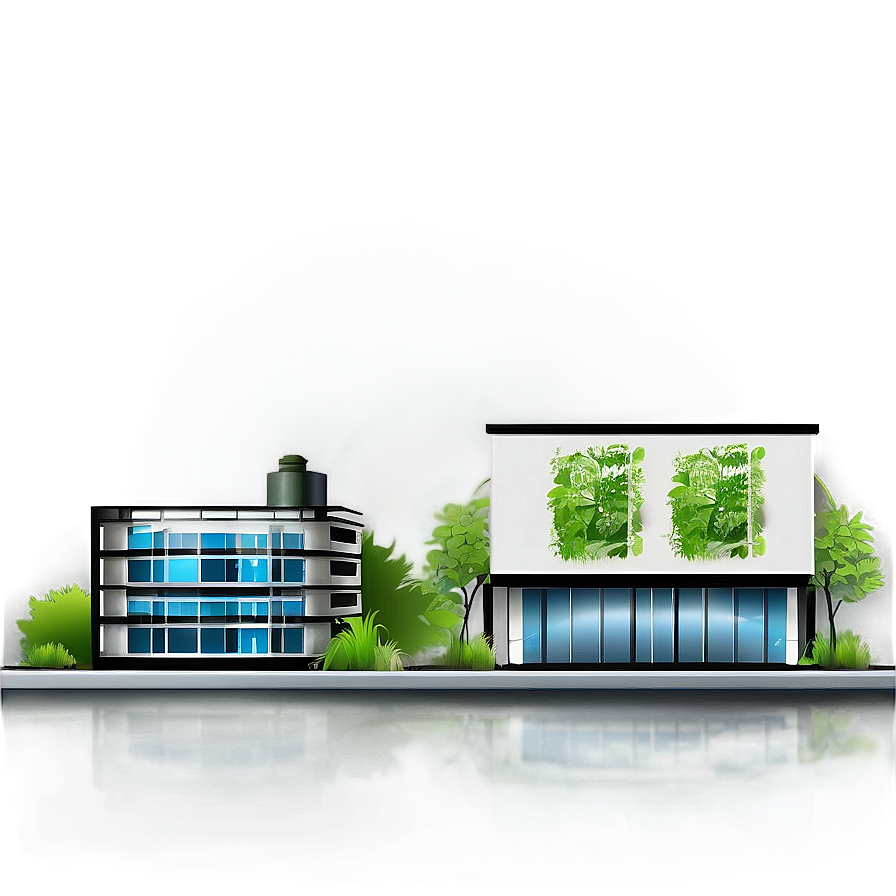 Eco-friendly Green Building Png Ppd86 PNG Image