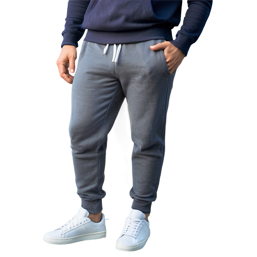 Eco-friendly Grey Sweatpants Png 06282024 PNG Image