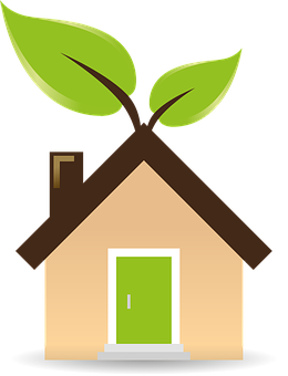 Eco Friendly House Icon PNG Image