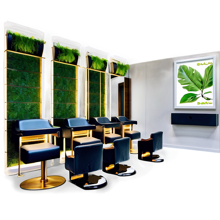 Eco-friendly Salon Interior Design Png 06252024 PNG Image