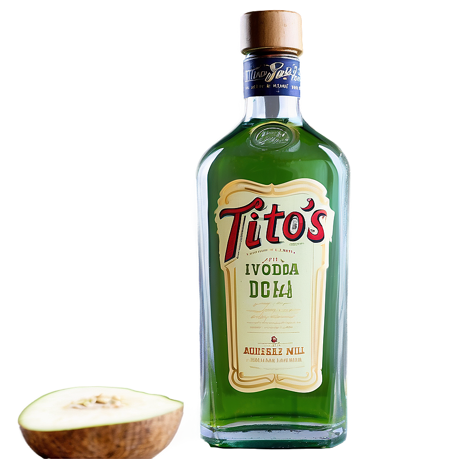 Eco-friendly Tito's Vodka Bottle Png 06252024 PNG Image