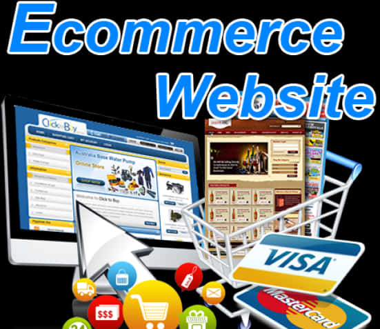 Ecommerce Website Concept PNG Image