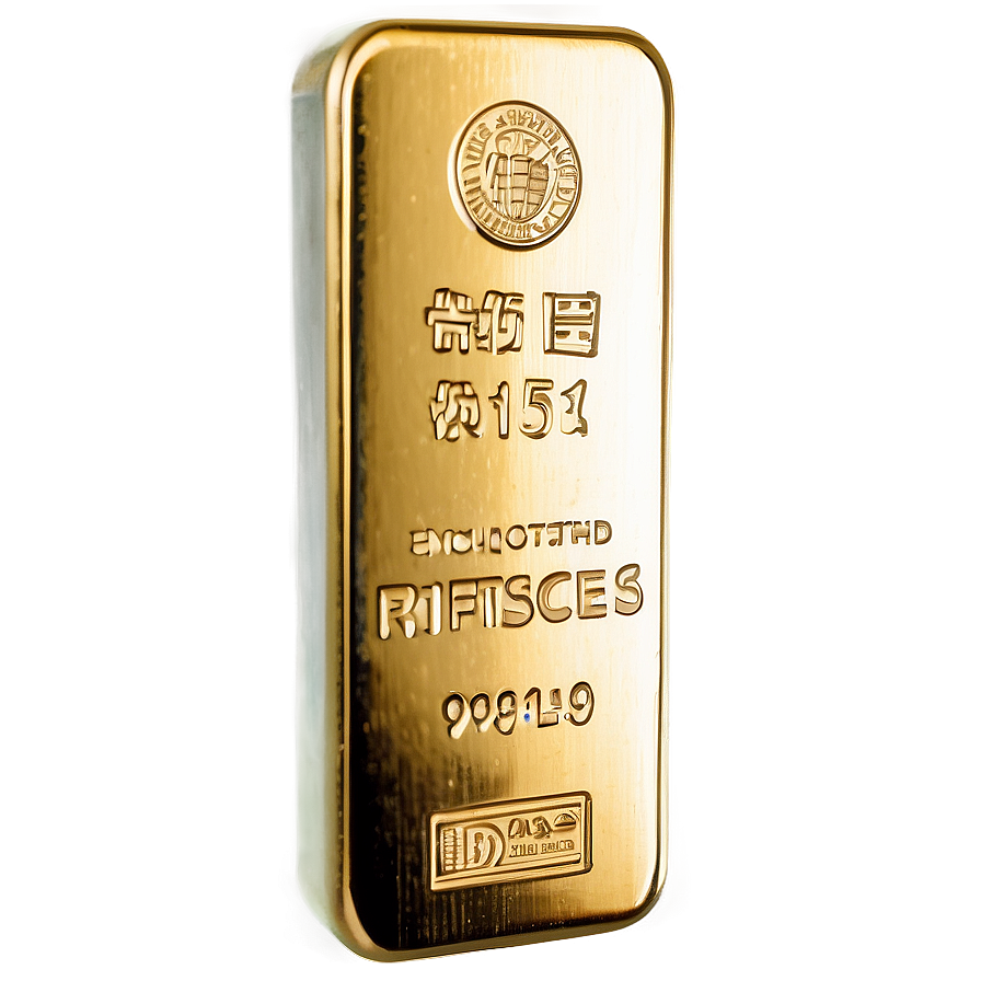 Economic Stability Gold Bullion Png Qra48 PNG Image