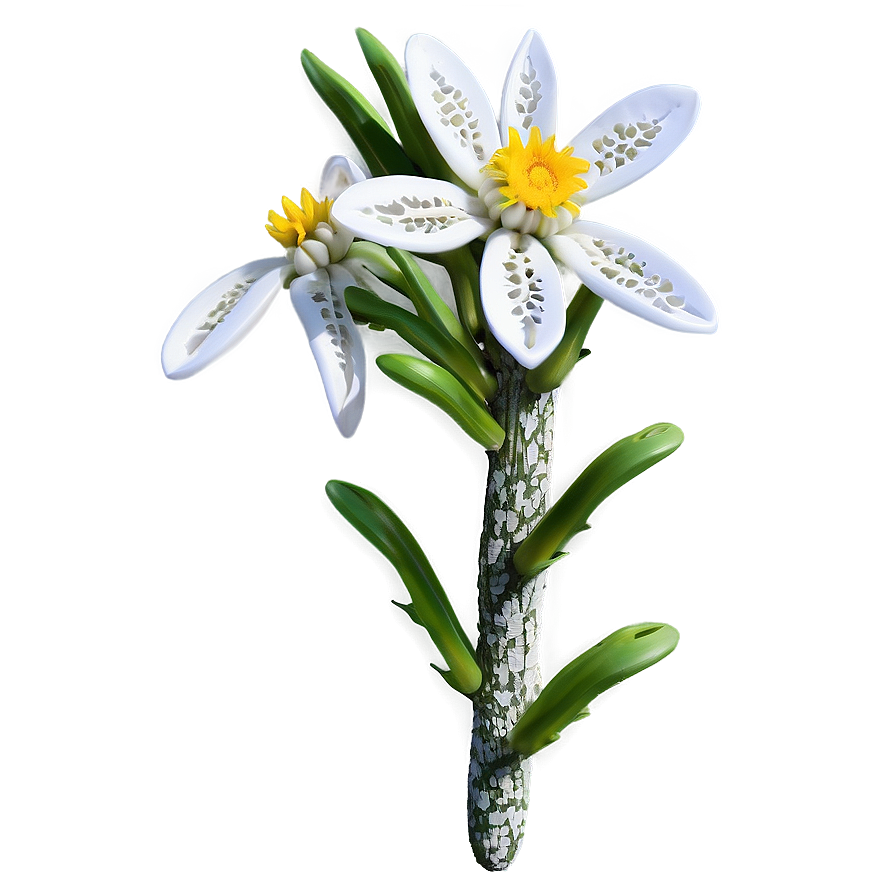 Edelweiss Mountain Flower Png Rcs29 PNG Image