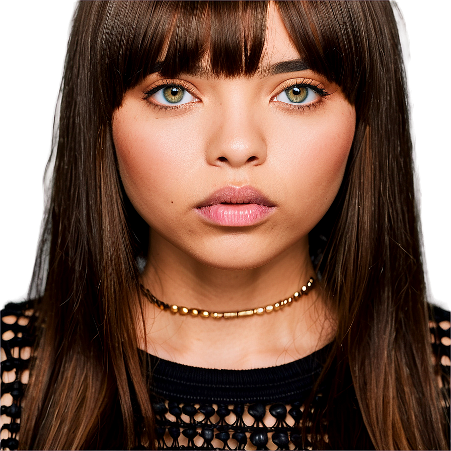 Edgy Bangs Makeover Png Emt PNG Image