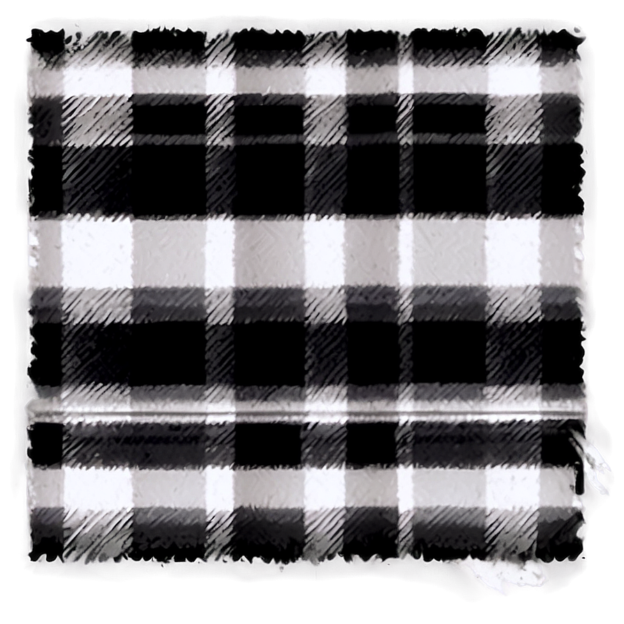 Edgy Black And White Plaid Png 88 PNG Image