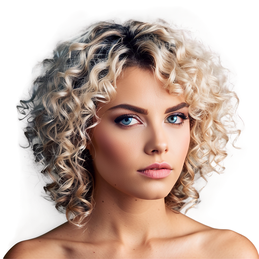 Edgy Perm Hair For Bold Look Png Kec63 PNG Image