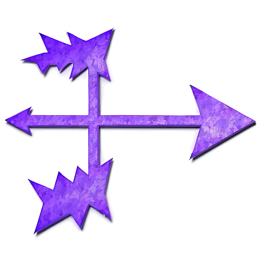 Edgy Purple Arrow Png Gty PNG Image