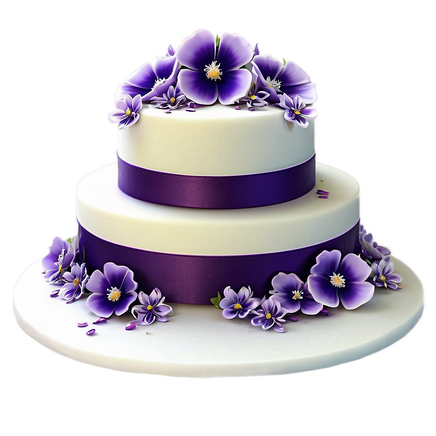 Edible Flower Wedding Cake Png Wxb PNG Image