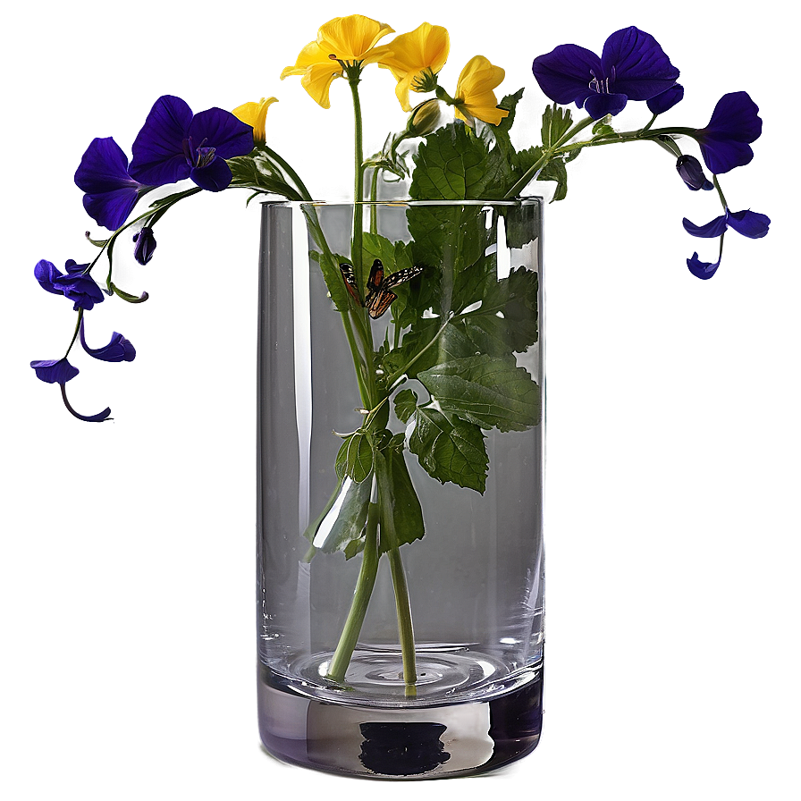 Edible Flowers In Vase Png 67 PNG Image