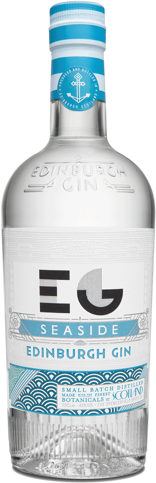 Edinburgh Seaside Gin Bottle PNG Image