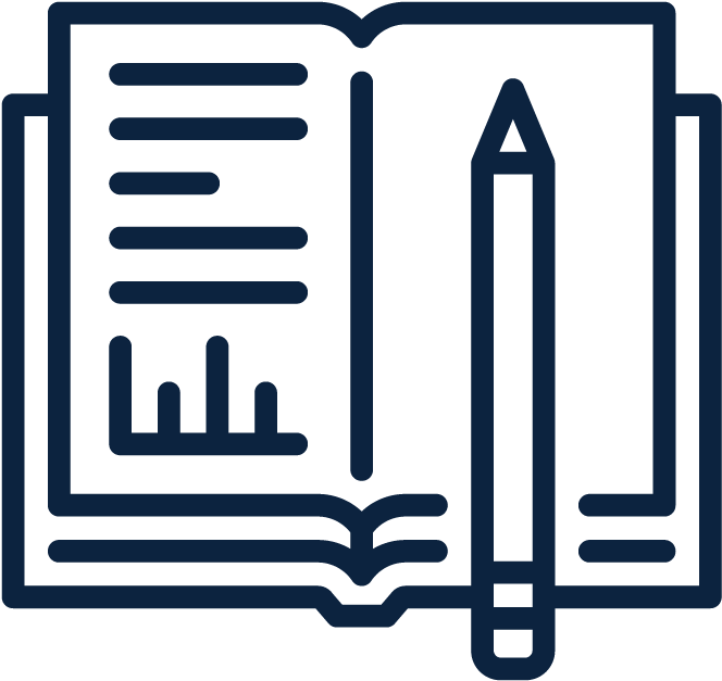 Educational Bookand Pencil Icon PNG Image