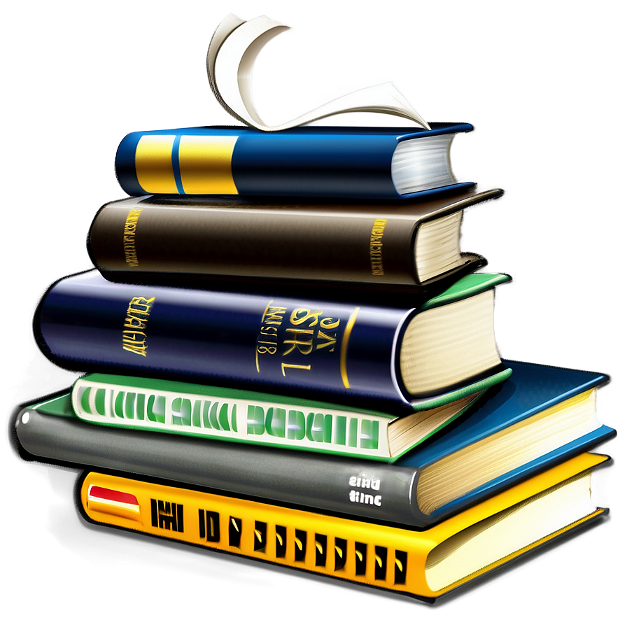 Educational Books Stack Png 29 PNG Image