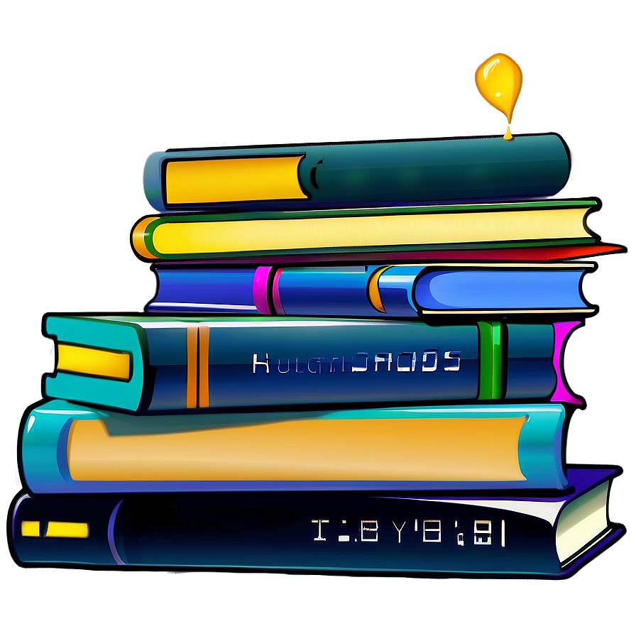 Educational Books Stack Png Gvw86 PNG Image