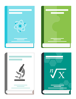 Educational Books Vector Illustration PNG Image