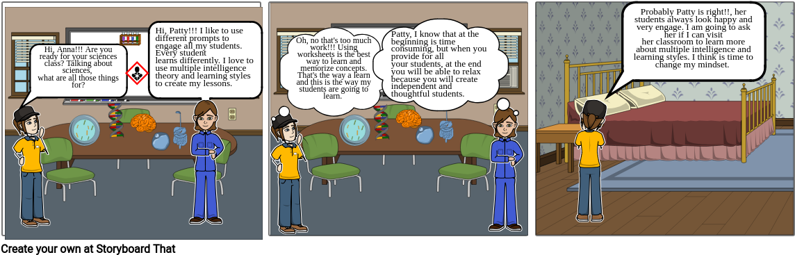 Educational Comic Strip Teachers Discussion PNG Image