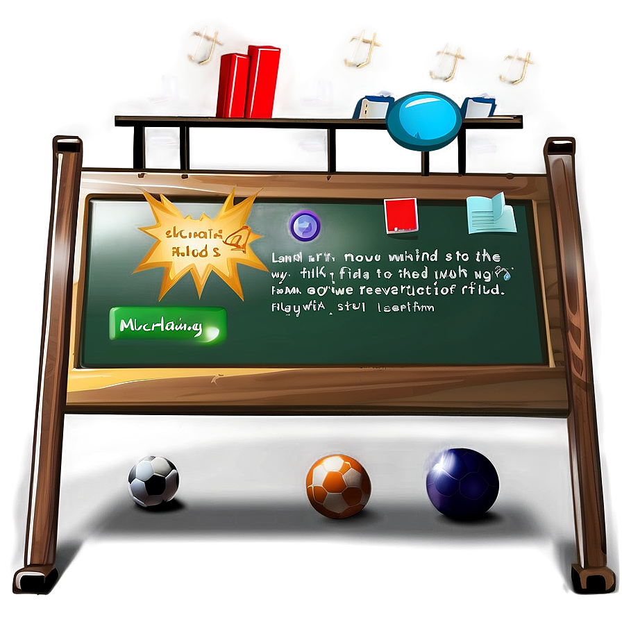 Educational Whiteboard Png Bga96 PNG Image