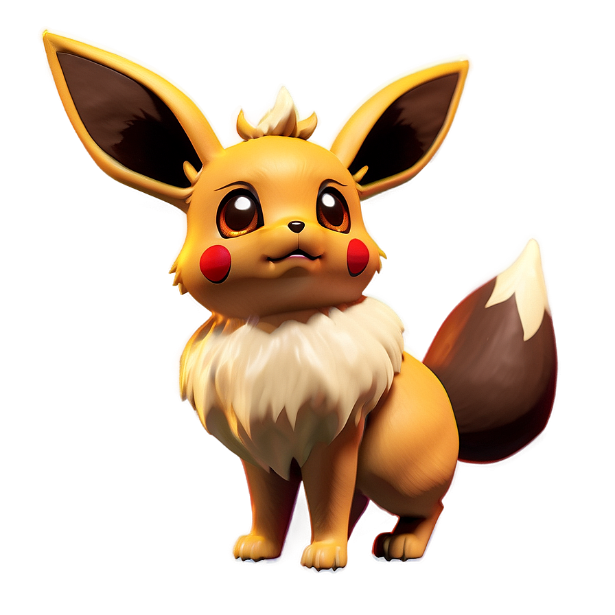 Eevee Evolution 3d Model Png Vdj26 PNG Image