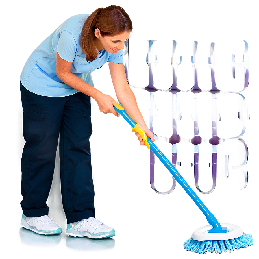 Efficient Cleaning Lady Png 9 PNG Image