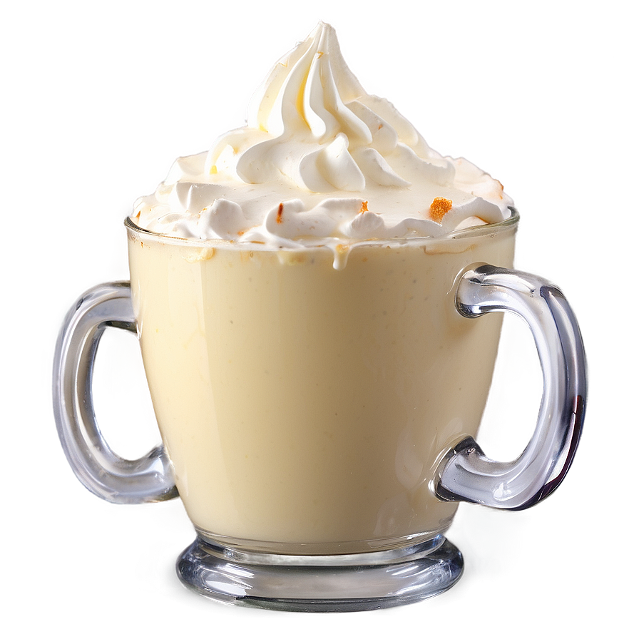 Eggnog With Whipped Cream Top Png Qtq PNG Image