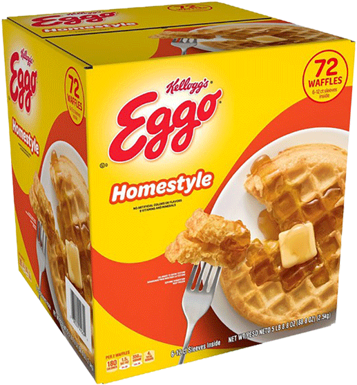 Eggo Homestyle Waffles Box PNG Image