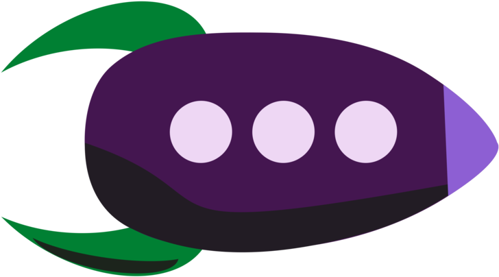 Eggplant Emoji Graphic PNG Image