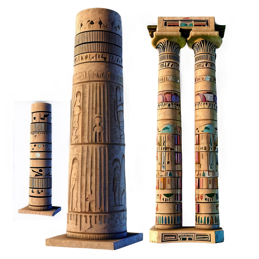 Egyptian Architectural Columns Png 60 PNG Image