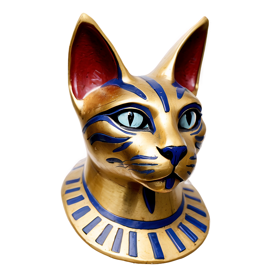 Egyptian Cat Head Statue Png Mrw8 PNG Image