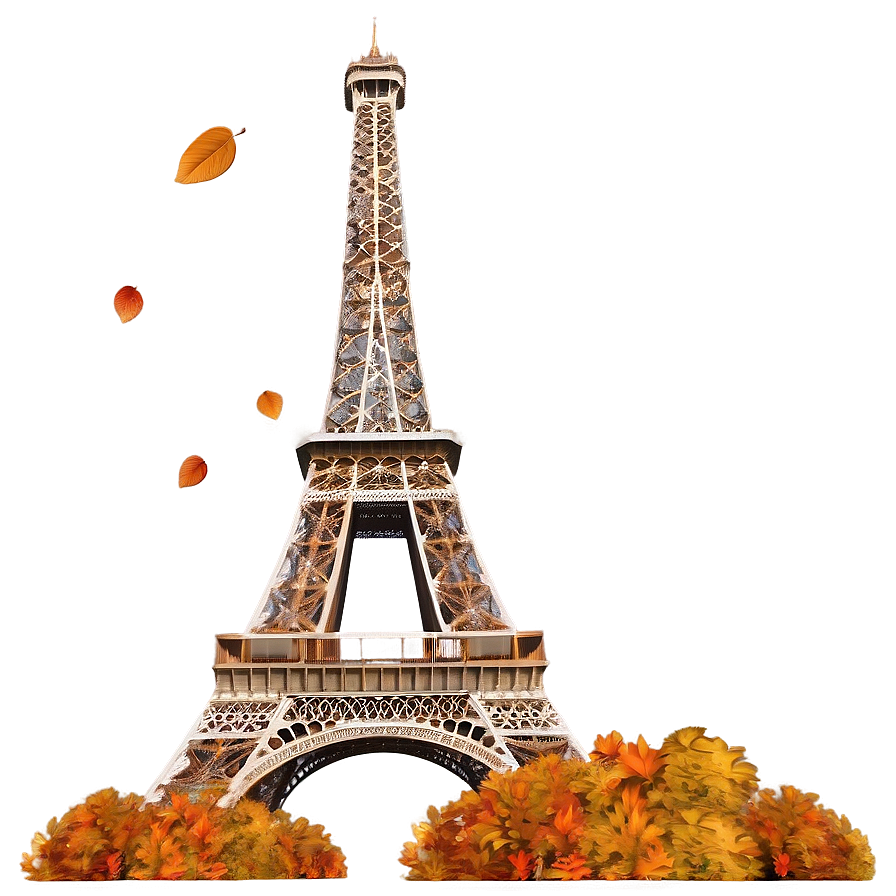 Eiffel Tower During Autumn Png Reg PNG Image