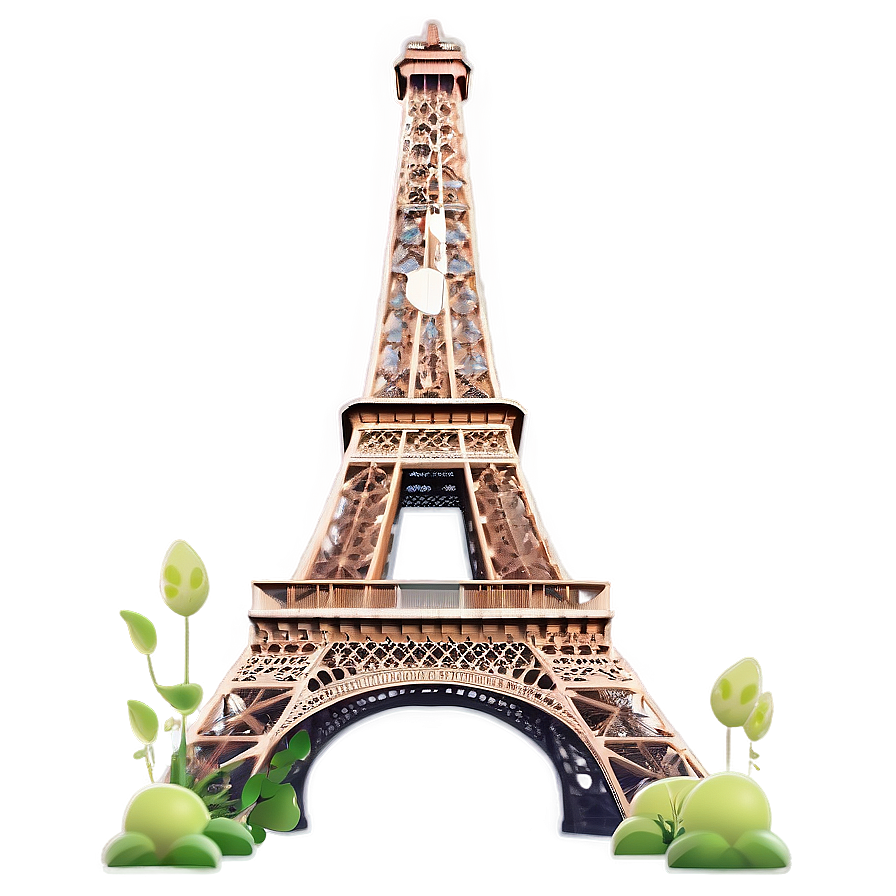 Eiffel Tower Garden View Png Yqg PNG Image