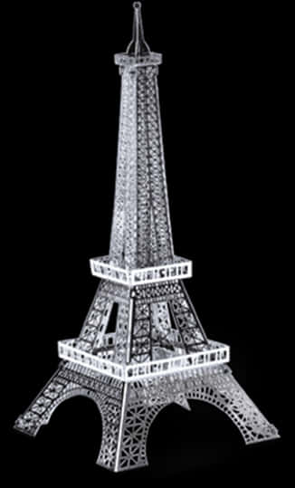 Eiffel Tower Graphic Representation PNG Image