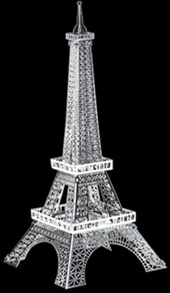 Eiffel Tower Graphic Representation PNG Image