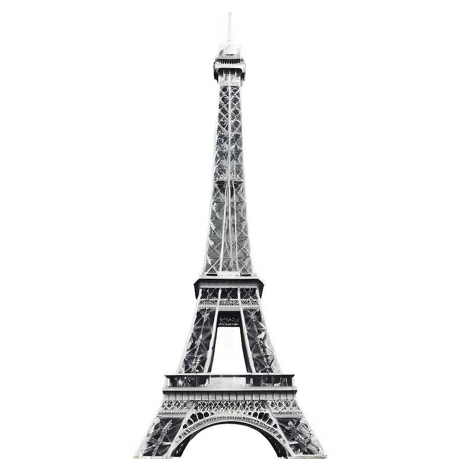 Eiffel Tower Historical Photo Png 05212024 PNG Image