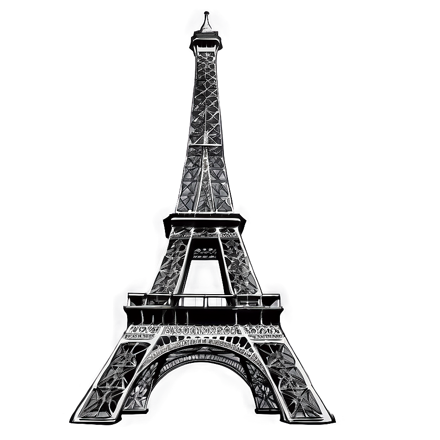 Eiffel Tower Sketch Drawing Png 05212024 PNG Image