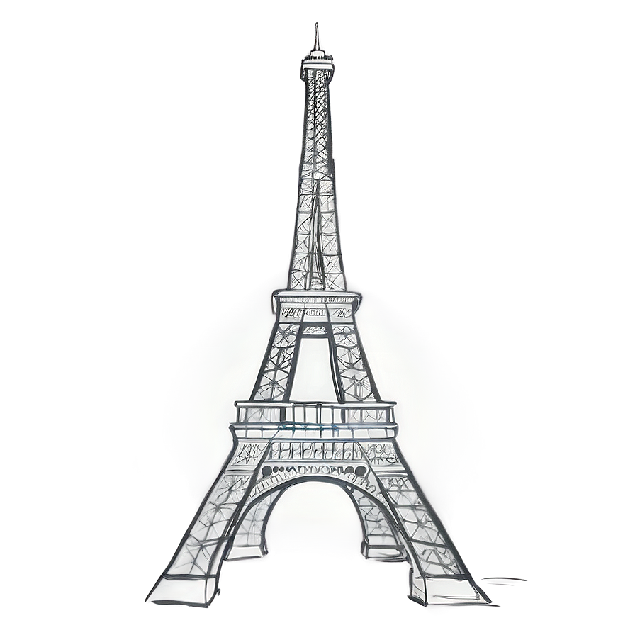 Eiffel Tower Sketch Drawing Png Awy57 PNG Image