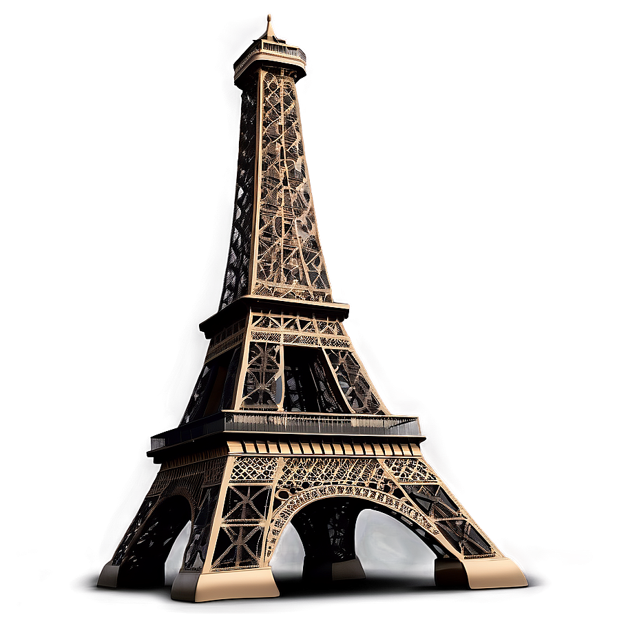 Eiffel Tower With Fireworks Background Png Qhu84 PNG Image