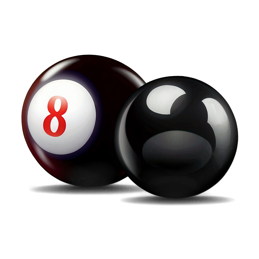 Eight Ball With Shadow Png Vxb PNG Image