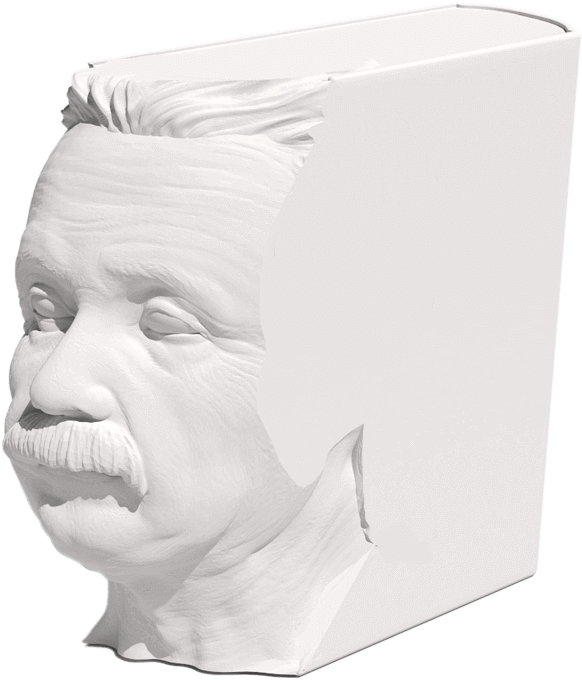 Einstein Bust3 D Model PNG Image