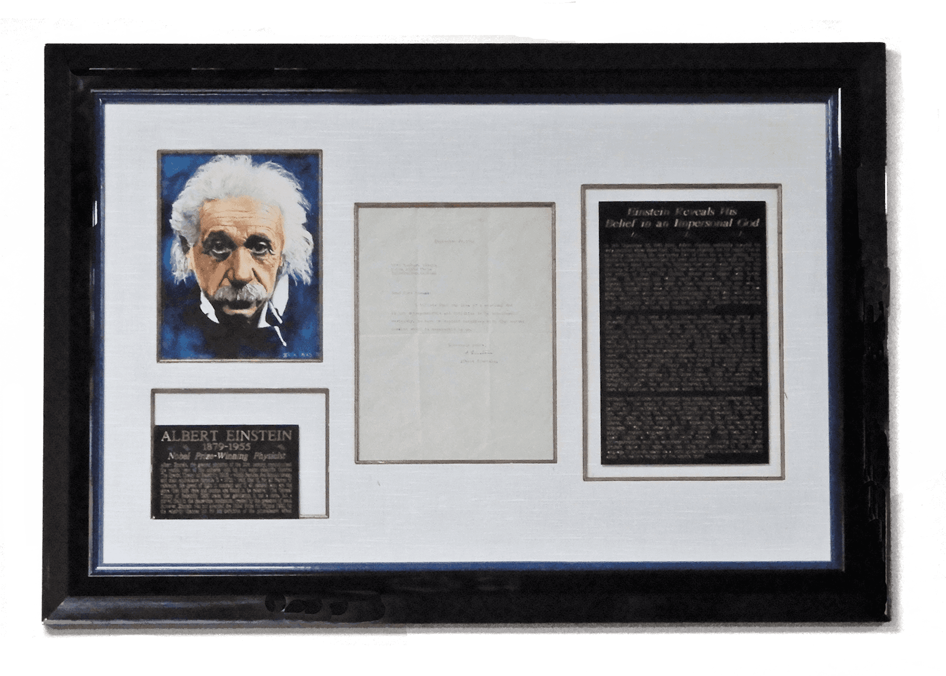 Einstein Framed Memorabilia PNG Image