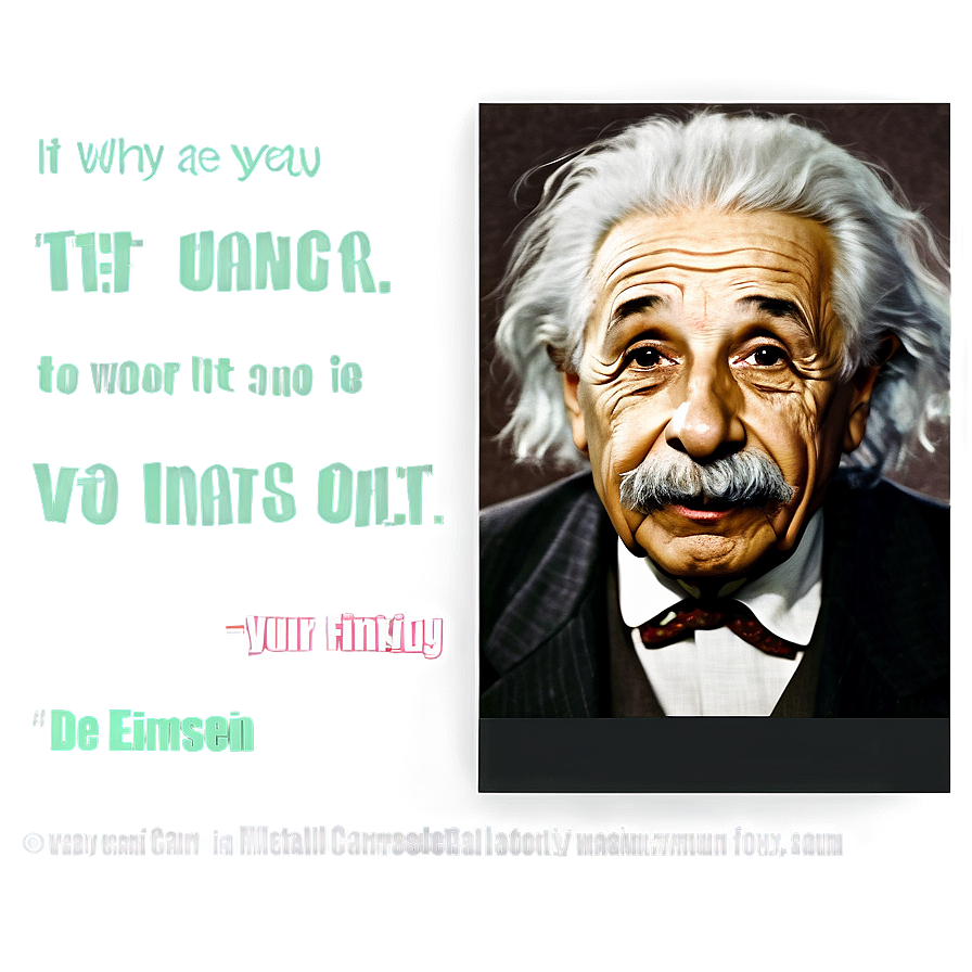 Einstein Inspirational Quote Png Tjy28 PNG Image