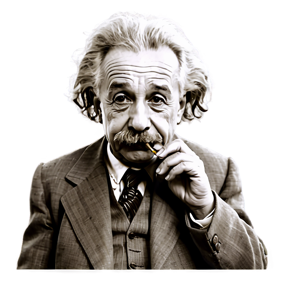 Einstein With Pipe Png 81 PNG Image