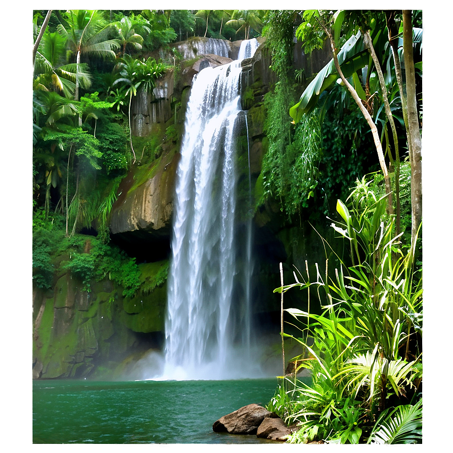 El Nicho Waterfalls Png Rce73 PNG Image