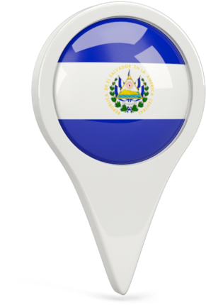 El Salvador Location Pin PNG Image