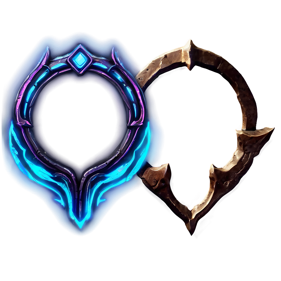 Elden Ring Symbol Neon Png Qyv PNG Image