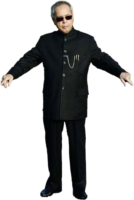 Elderly Man Thug Life Pose PNG Image