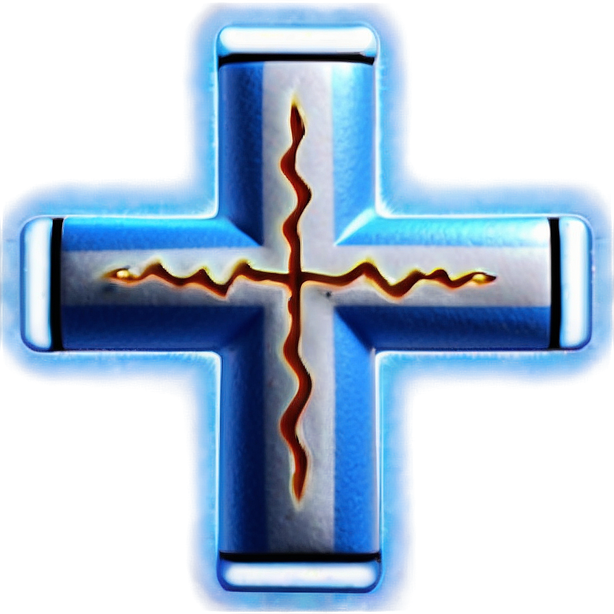 Electric Blue Cross Figure Png 84 PNG Image