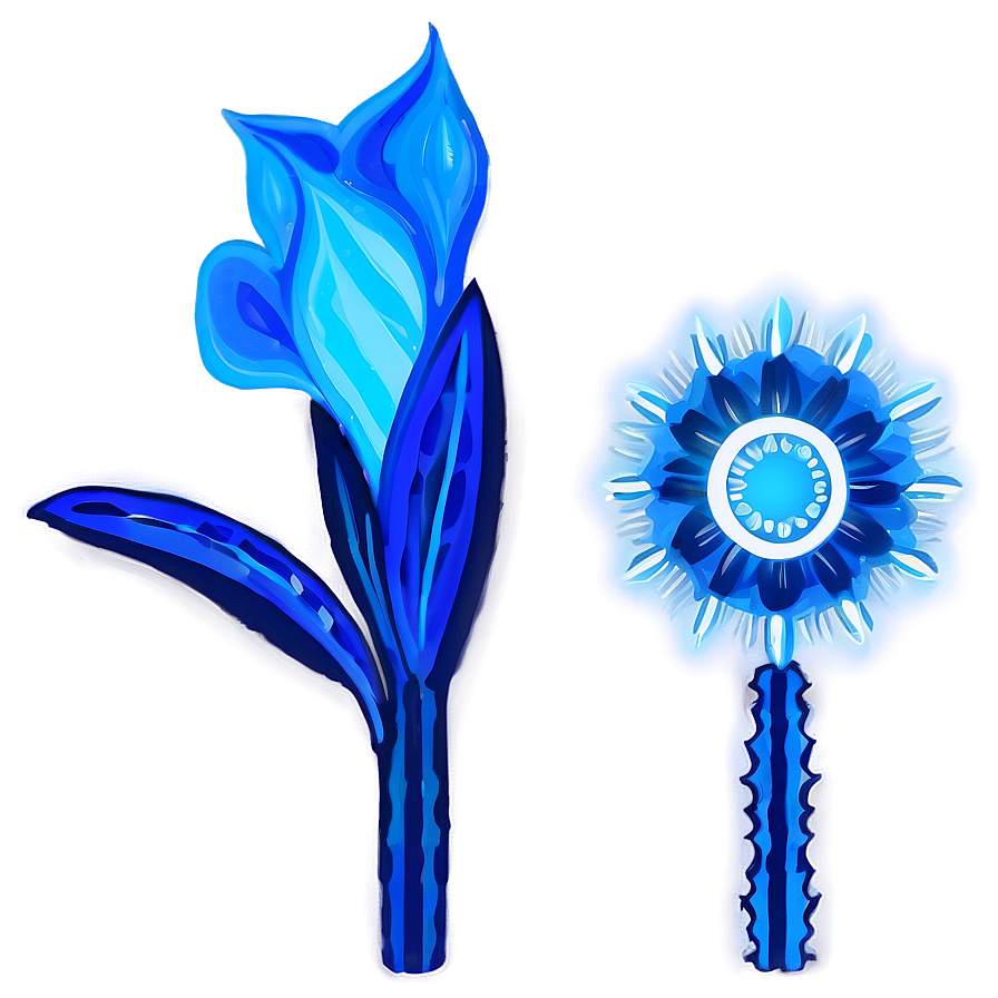 Electric Blue Flower Png 53 PNG Image