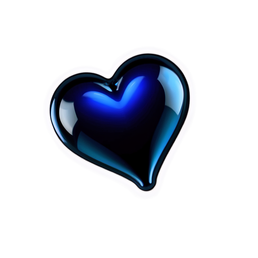 Electric Blue Heart Emoji Png Jel PNG Image